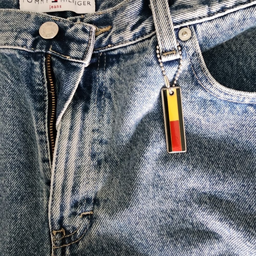 Vintage Y2k Tommy Hilfiger Blue Denim Mini Skirt - 12 - Picture 4 of 6